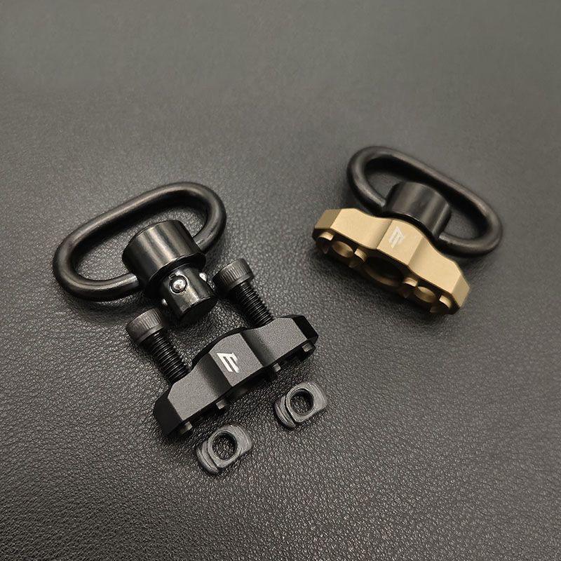 High-Quality Metal Quick Release Sling Buckle, Multi-Purpose Single-Hole 1&2 Point Sling Ring for Outdoor Sports, Cameras, Bags & MOLLE Bags