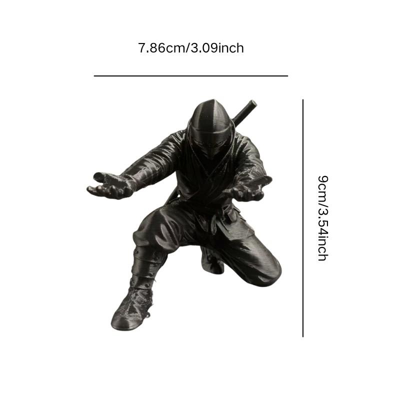 1pc3D Printed Ninja Samurai Pen Holder, Creative Desktop Organizer, Fits Ballpoint Pens & Pencils, Non-Slip Storage, Design, Office Gift