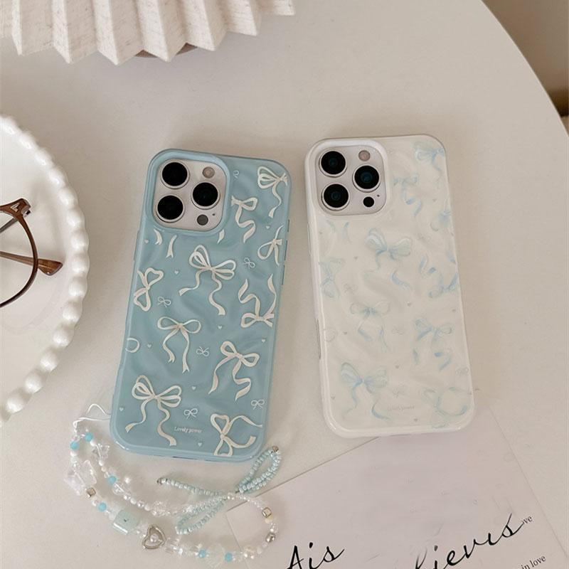 IPhone 13/14/16 Pro Max PC Case Protective Cover | Double layer Bow | Bow Chain | Best Friend Gift | Suitable for iPhone 11 12 13 14 15 16 Pro Max