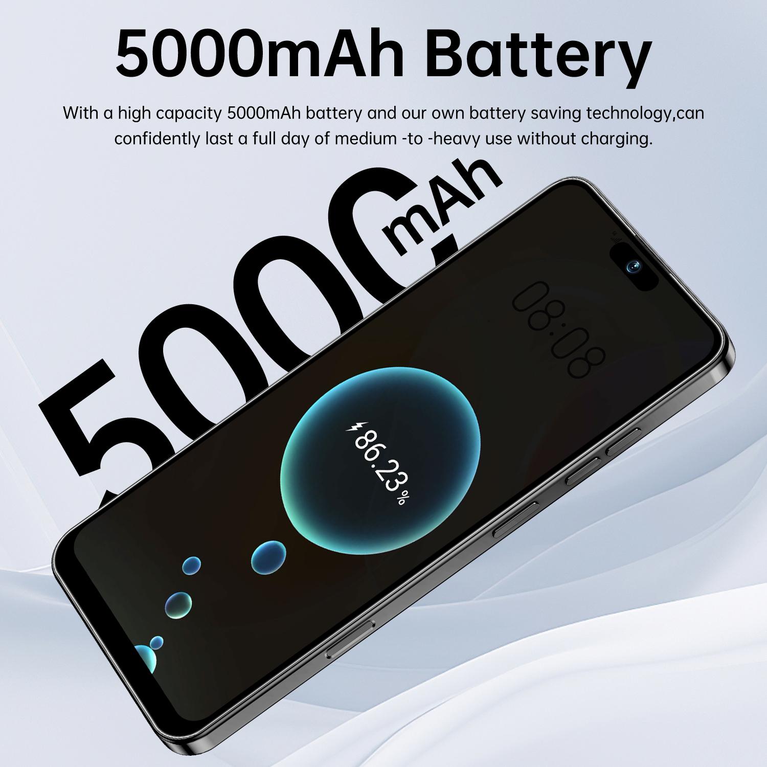 PTKESAL-17 Pro Max Phone, Mtk6762 Octa-Core, 6+64GB RAM, Android 12, 16mp+20mp Camera, 5000mah Battery, Face & Fingerprint Unlock