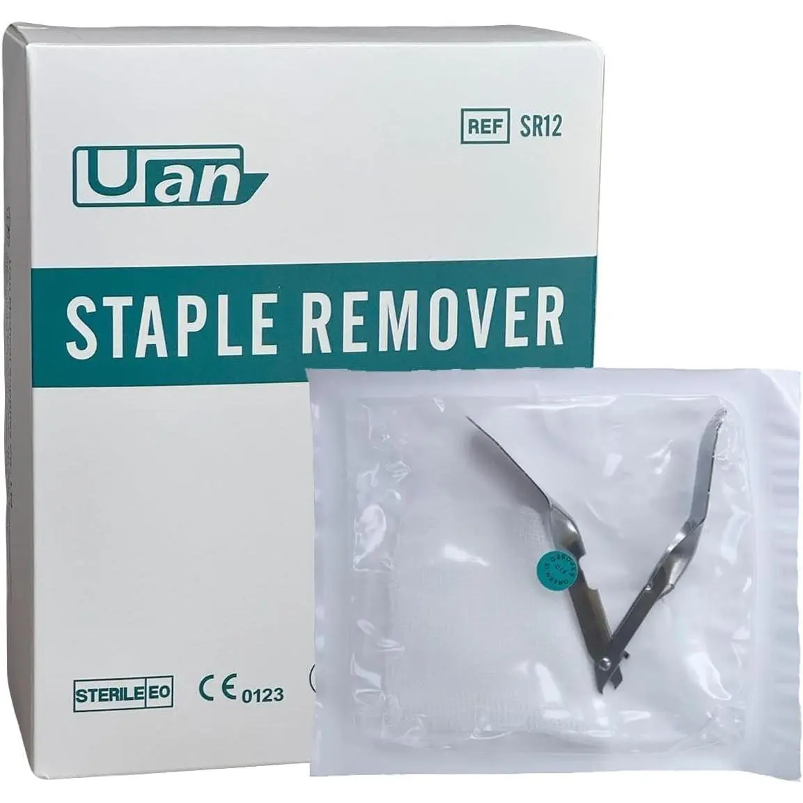 Staple Removal Kit Includes Staple Remover and Gauze Sponge Steriled Ideal for Hospitals and Clinics