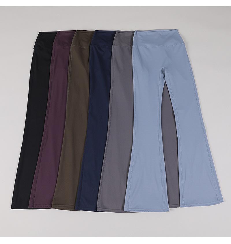 Slimming flared yoga pants, high-waisted butt-lifting wide-leg pants for outdoor fitness, Pilates, and body shaping