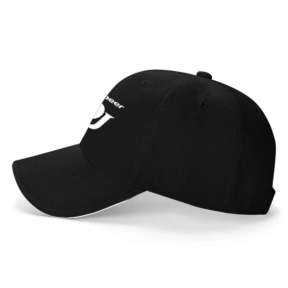 A pioneer DJ music brand printed baseball cap, unisex style, suitable for all seasons