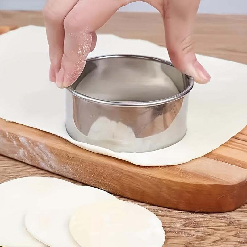 2pcs Dumpling Maker Tool Set, Round Cutter & Dumpling Press Mold, Creative DIY Kitchen Gadget, Dough Press Tool, Perfect Christmas Gift