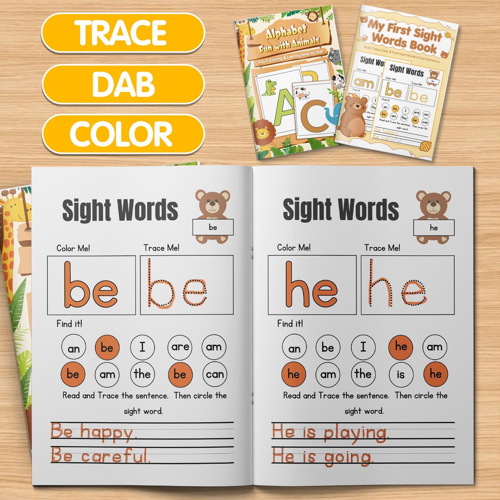 Kids' ABC Alphabet Activity Workbook, Fun Letter Tracing and Handwriting Practice, Uppercase and Lowercase Letters, Early Literacy, Fine Motor Skills, Preschool Teaching Resource for Home or Classroom
