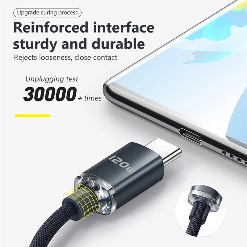 120w Super Fast Charging 6a Data Cable for Huawei Honor Type-C, 1m/2m Universal Charger Cable, High Power Efficiency