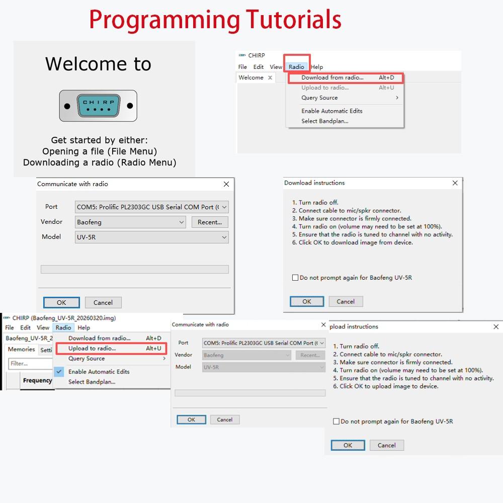1Pack Baofeng 5W UV-5R Radio Ham Radio Handheld UV5R Long Range Dual Band 1800mAh USB Rechargeable Power Two Way Radio Walkie Talkies with 1800mAh Li-ion Battery for Outdoor sports Hunting Camping Survival Gea Supports CHIRP 1Pack Baofeng 5W UV-5R Radio Ham Radio Handheld UV5R Long Range Dual Band 1800mAh USB Rechargeable Power Two Way Radio Walkie Talkies with 1800mAh Li-ion Battery for Outdoor sports Hunting Camping Survival Gea Supports CHIRP