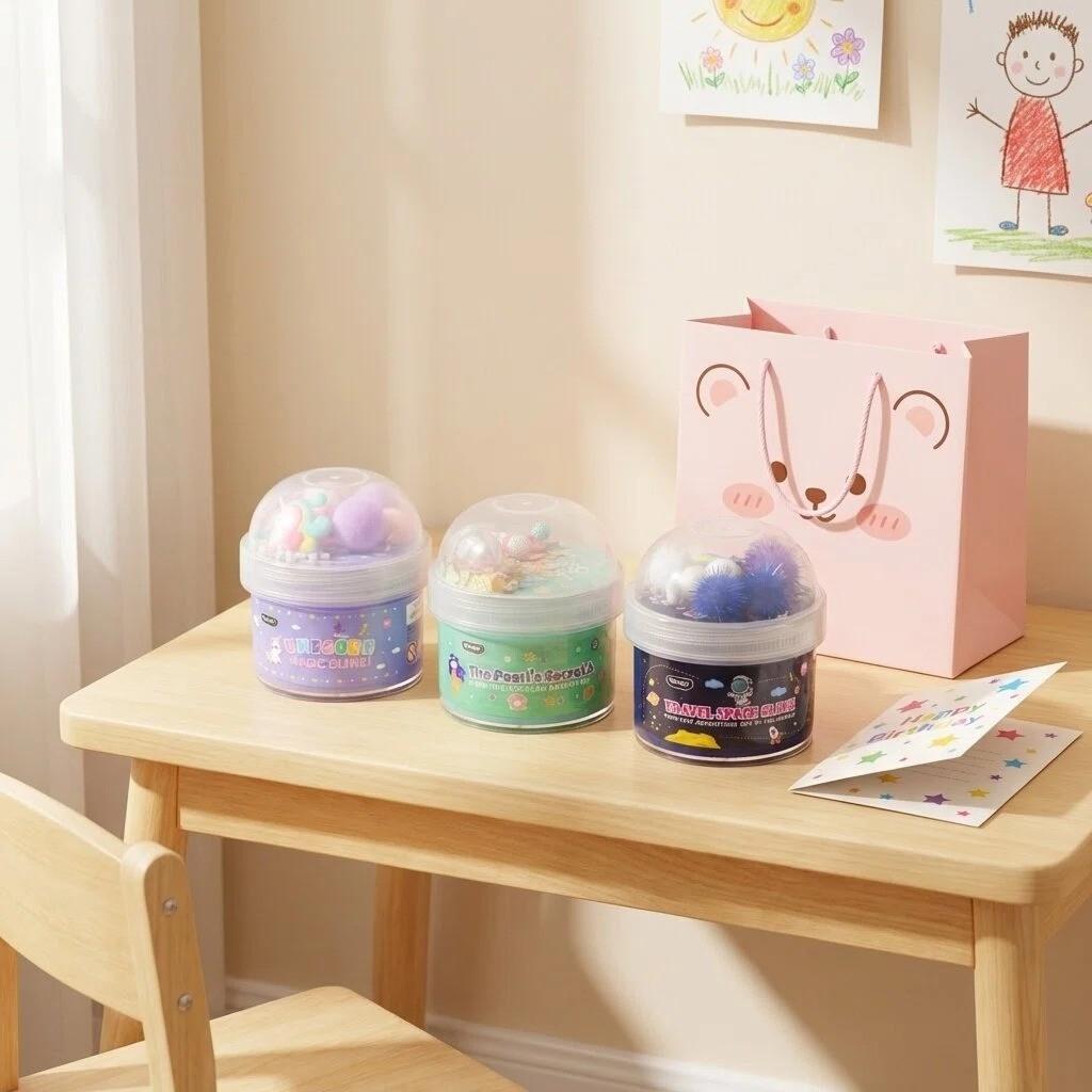 Ultimate DIY Slime Kit for Kids & Adults, Unicorn Ocean Space Themes, Non-Toxic Stress Relief Mucus Set, Fun Craft Supplies