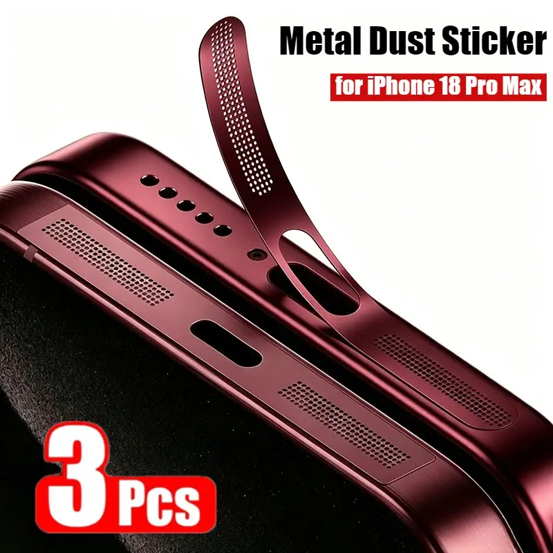 3PCS Metal Speaker Dust Sticker for iPhone 18 Pro Max 18Pro 17 Pro Max 17 Pro Speaker Protective Cover Mesh Dustproof Net For iPhone 18 Pro Max