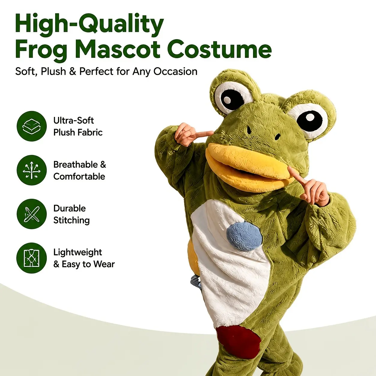 Funny Large-Eye Frog Onesie Wearable Blanket, Soft Cute Loose Pajamas, Party, Comfortable Sleepwear