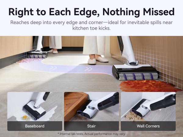 Narwal Handheld Cordless Vacuum Mop - 20000Pa Suction Wet Dry Vacuum, 176°F Self-Cleaning, Heated Drying, Disposable Waste Bag, Tangle-Free, Portable, for Hard Floors & Edge Cleaning, Easy to Use, Vacuums