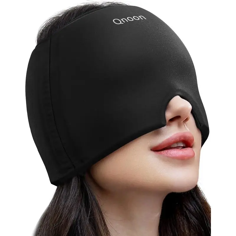 Migraine Relief Cap, Headache Relief Cap Mask Products, Cooling Odorless Gel Ice Head Wrap for Tension, Stress,Hangover & Puffy Eyes