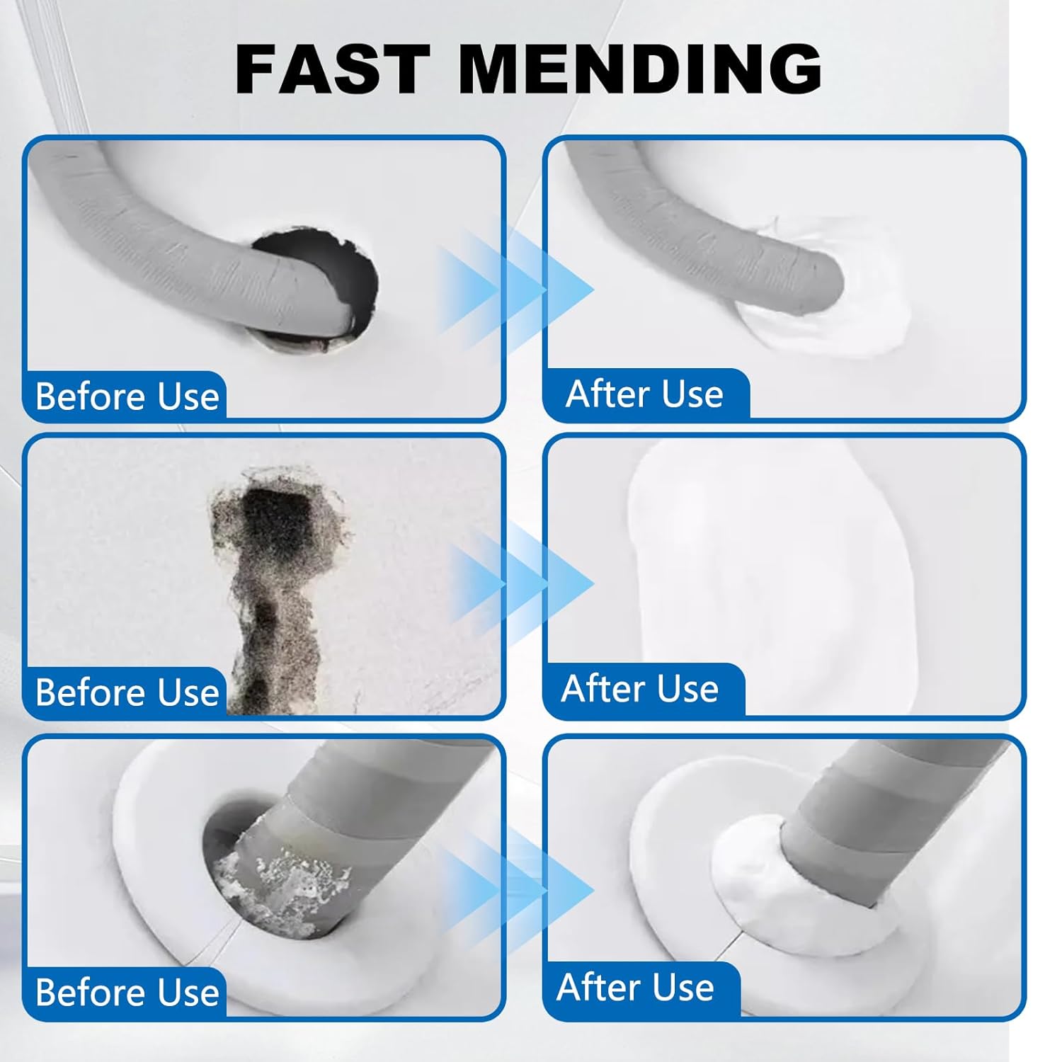 10/20PCS Eco-Friendly Sticky Clay Sealant - Quick-Curing, Strong Adhesion, Waterproof Oil-Resist, Pest Control Sealant for Sealing Gaps, Air Conditioner Holes (Pack Sizes Available for Indoor Recreation Use)