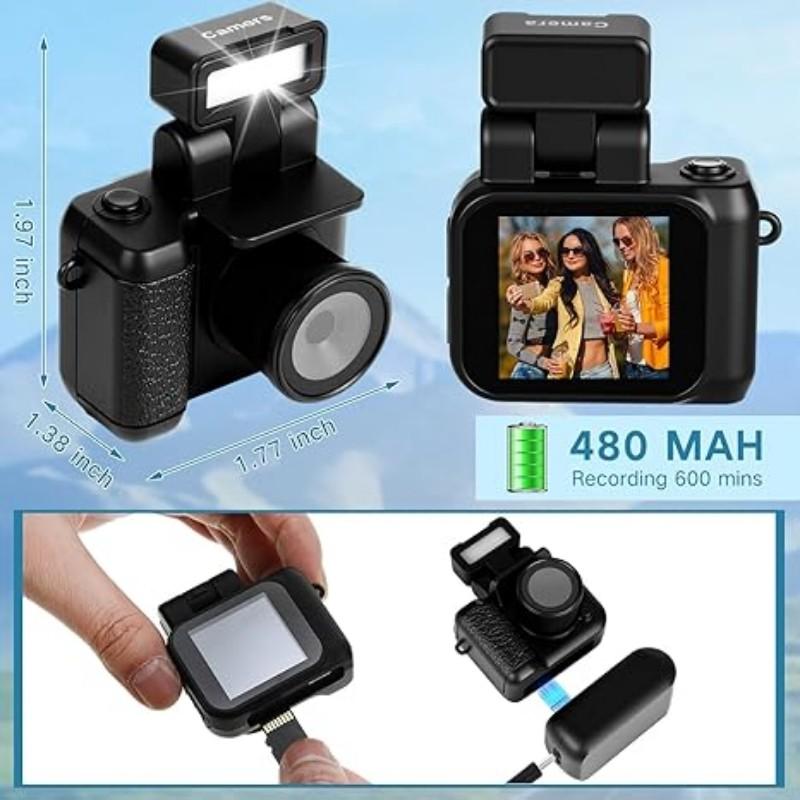 HD Keychain Mini Camera Y4000 1080P, Vintage Camera with 1.44 Inch HD Screen, Long Battery Life, No TF Memory Card Included
