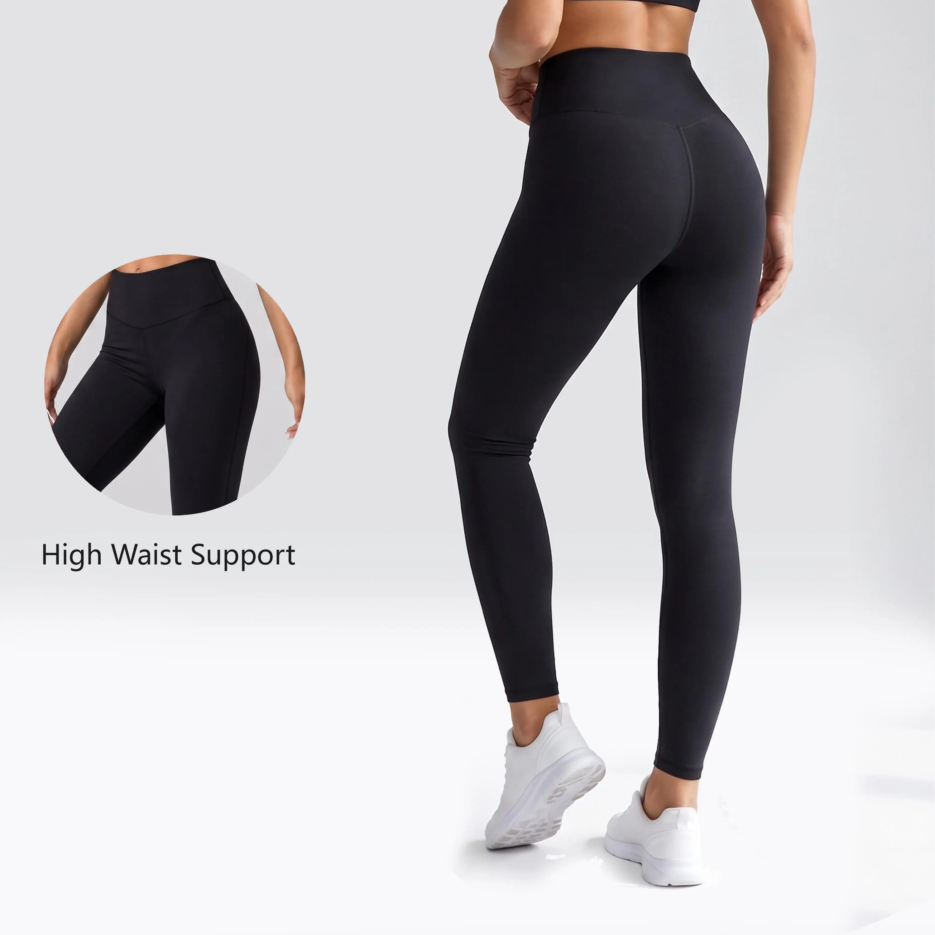 Women High Waist Tummy Control Full Length Yoga Leggings Soft Stretchy Workout Pants Activewear Bottoms for Yoga Running Fitness Daily Wear