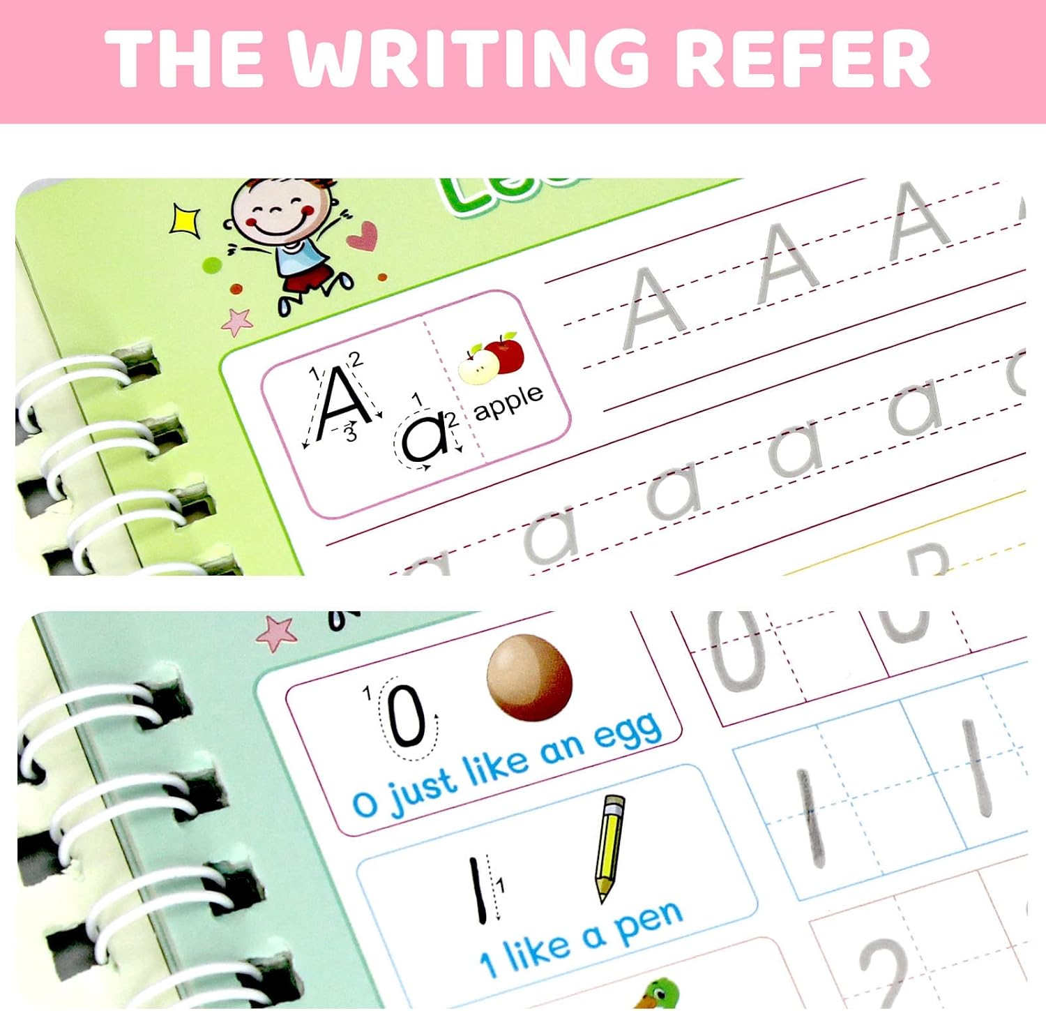 5 PCS Grooved Writing Books for Kids Children Reusable Magic Practice Copy Book Writing Workbook Magic Ink Copy Books for Preschool Tracing Letter Book Grooved Writing Book 5 PCS Grooved Writing Books for Kids Children Reusable Magic Practice Copy Book Writing Workbook Magic Ink Copy Books for Preschool Tracing Letter Book Grooved Writing Book