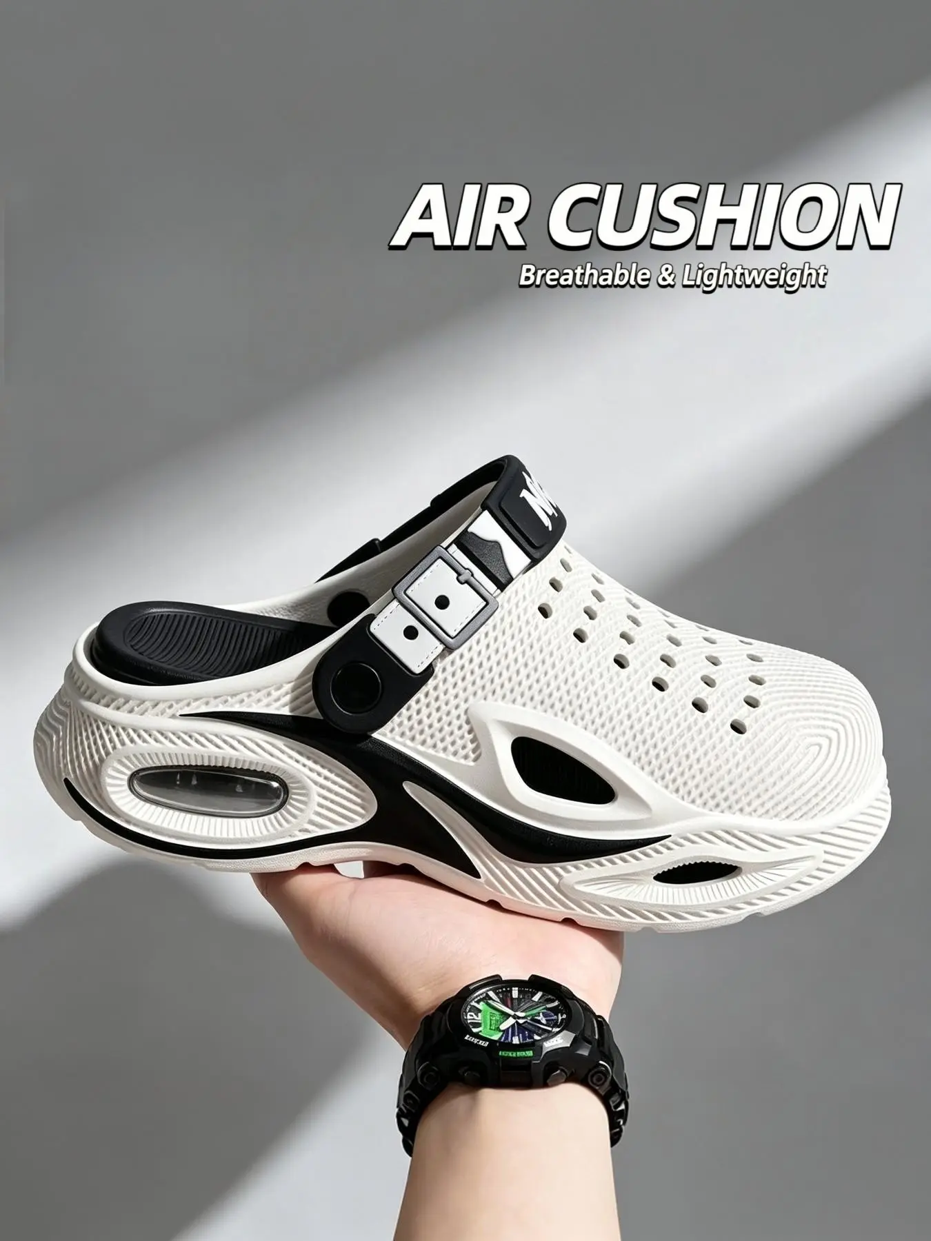 Anti-Slip Summer Sandals, Unisex Home & Outdoor Wear, Thick Sole Waterproof Flip Flops, Casual Beach Shoes for Men & Women, Outdoor Beach Slippers
