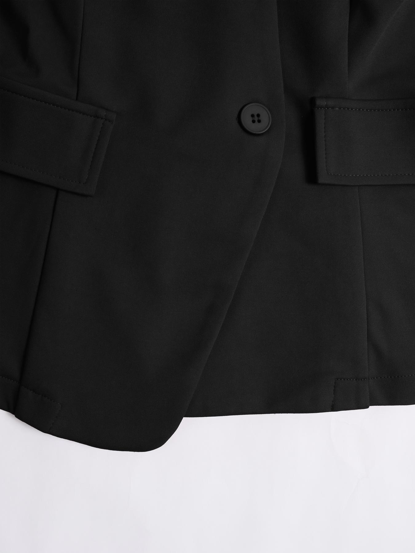 Women's Two-Piece Suit Set, Irregular Button Blazer Jacket & Long Pants, Stylish Ladies', Chic, Womenswear, Perfect for Office & Casual Wear