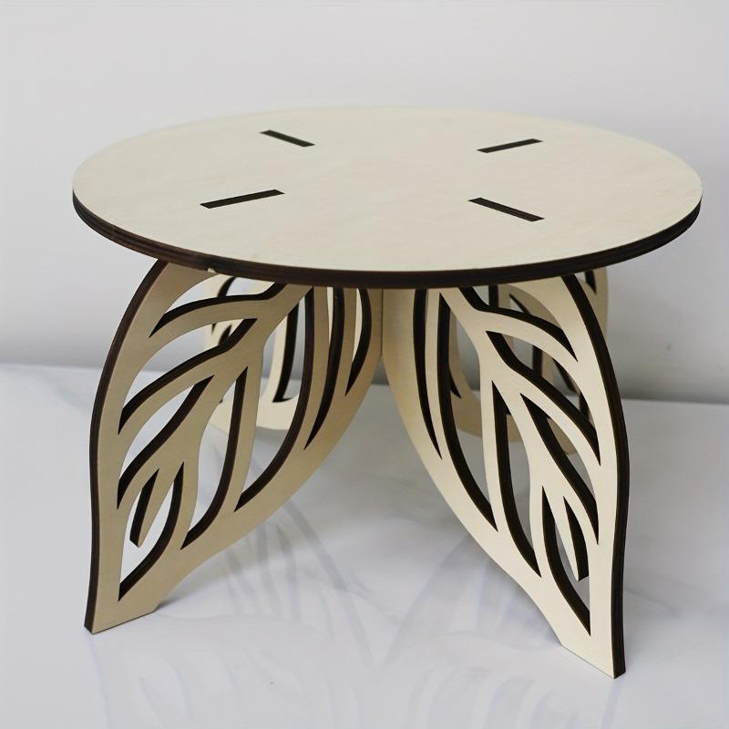 1-piece Plant Stand with Wooden Leaves | Sturdy Frame Design | Indoor Plant Stand | Modern Decor | Decorative plant stand perfect for indoor plants, ideal for home or office decor,