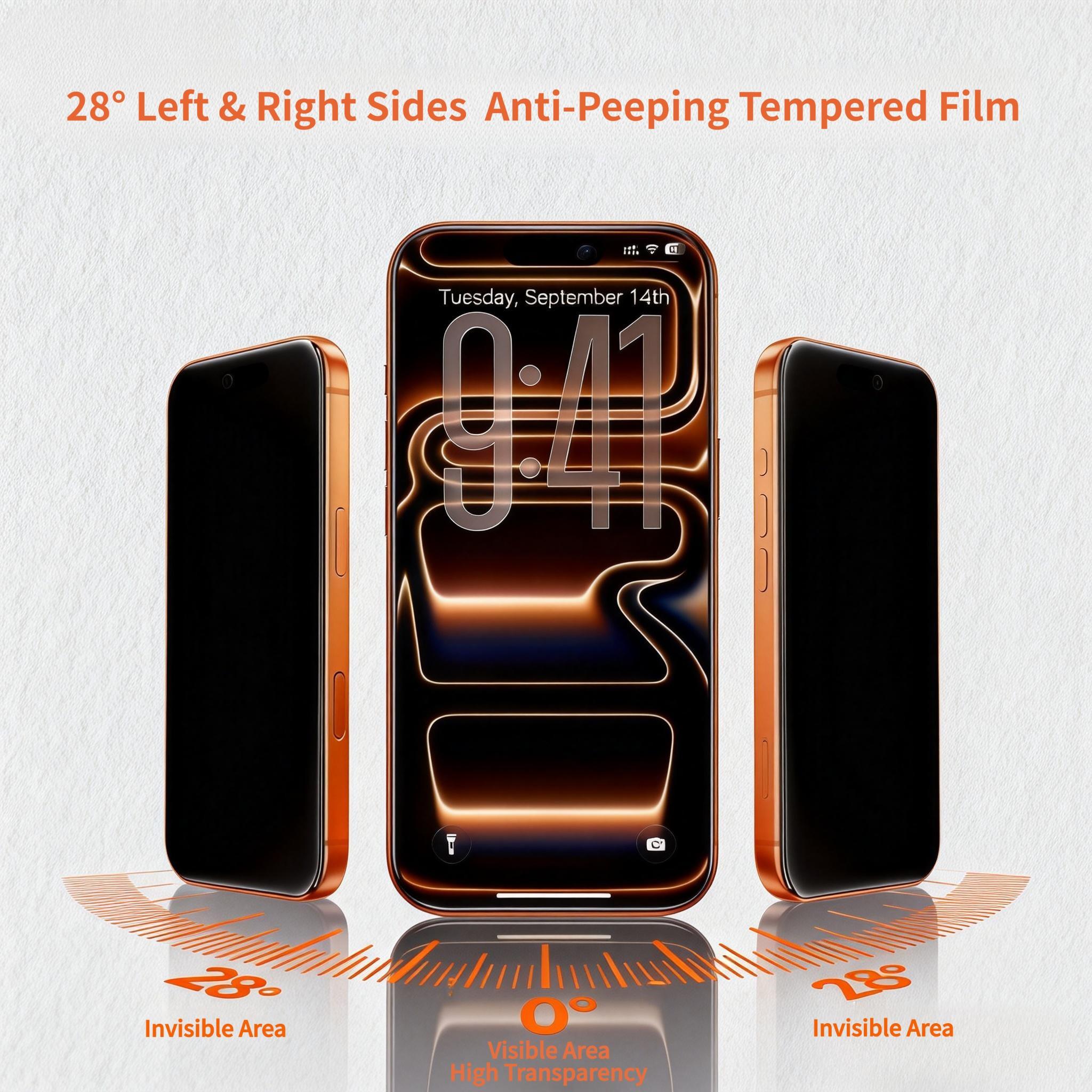 All-in-One for iPhone 17 Pro: Magnetic Case + 28° Privacy Screen Protector Film, Foldable Metal Kickstand, Lens Protection, MagSafe, Premium Gift Set