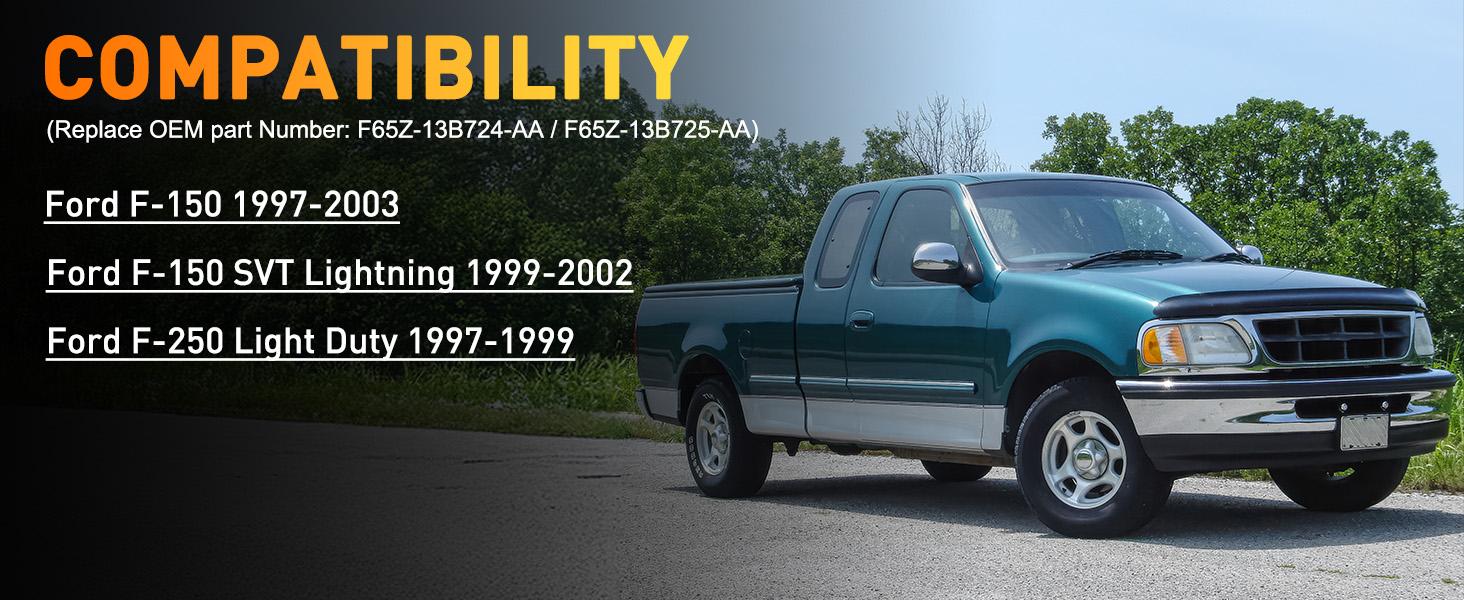 Nilight LED Interior Door Panel Lights 2PCS for Ford F-150 1997-2003, F-250, Lobo 1997-1999, F-150 SVT 1999-2022, 2004 - Plug and Play Compatible