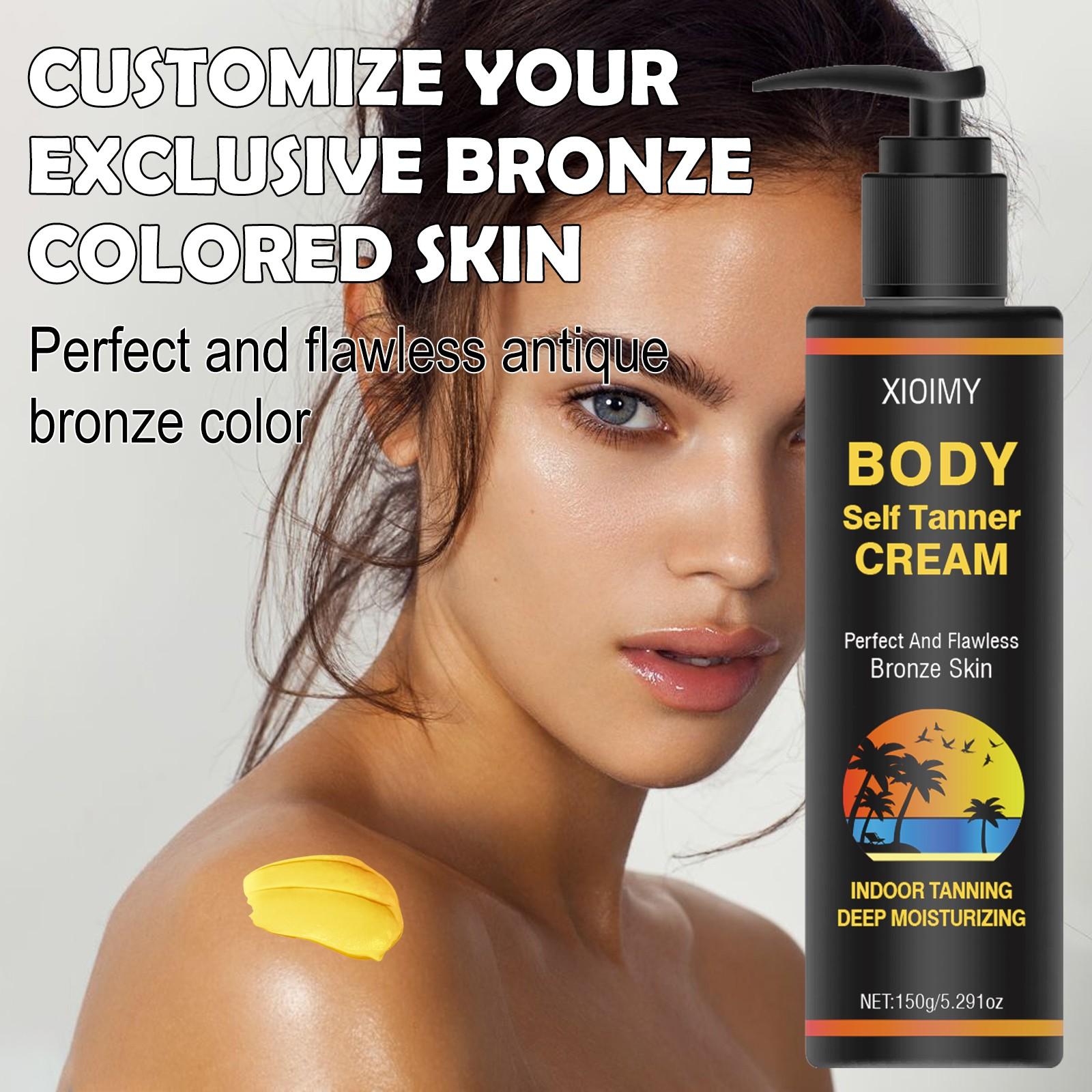 5.291 Oz Body Whitening Lotion, Strong Moisturizing, Brownish-Golden Skin Tone, Brightens Complexion, Long-Lasting Effect, Ideal for Beach, Travel, Vacation