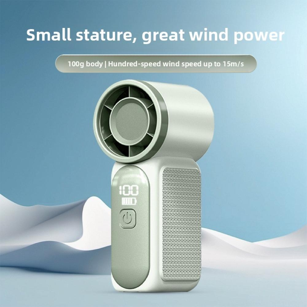 New X688 High-speed Mini Handheld Small Fan Phoenixes USB Rechargeable Battery Life Turbine Portable Outdoor Fan