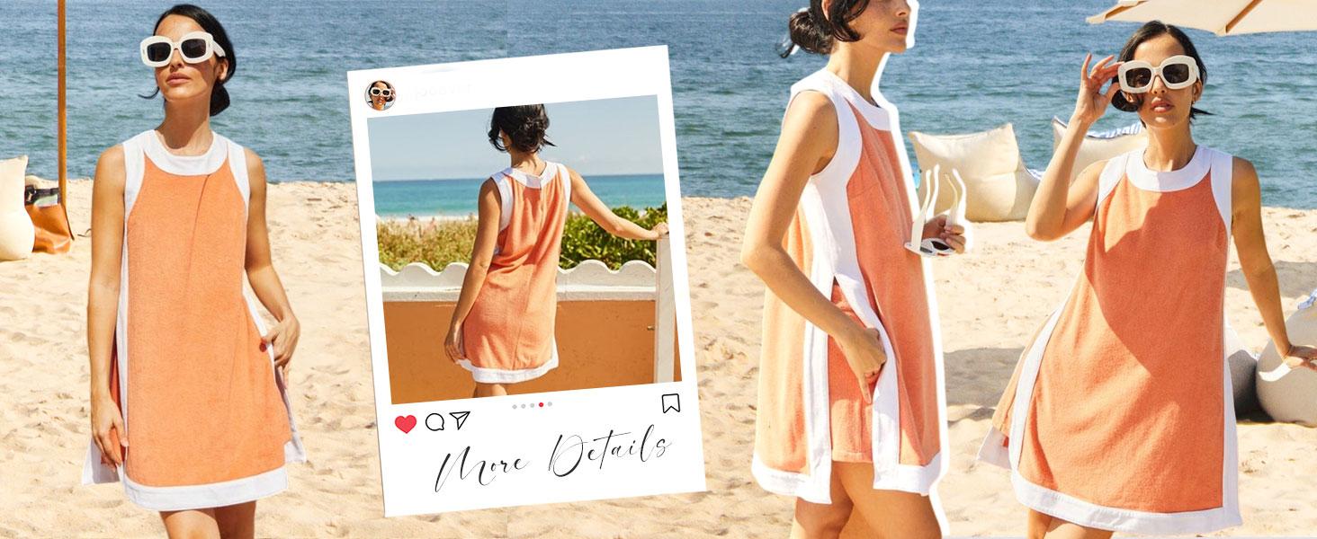 Women's Casual Two Piece Sets Color Block Crewneck Sleeveless Pullover Tops Matching Shorts With Pockets