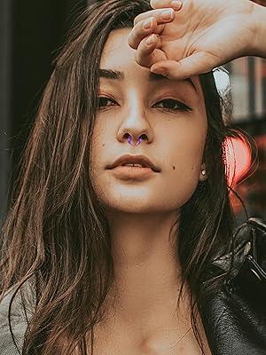 48Pcs Acrylic Septum Stretching Kit 14G 12G 10G 8G 6G 4G Septum Ring C Shape Buffalo Pincher Septum Gauge Kit Piercing Jewelry With Black O-Rings For Stretching Pierced Nose Ear Cartilage Nose Rings Hoops