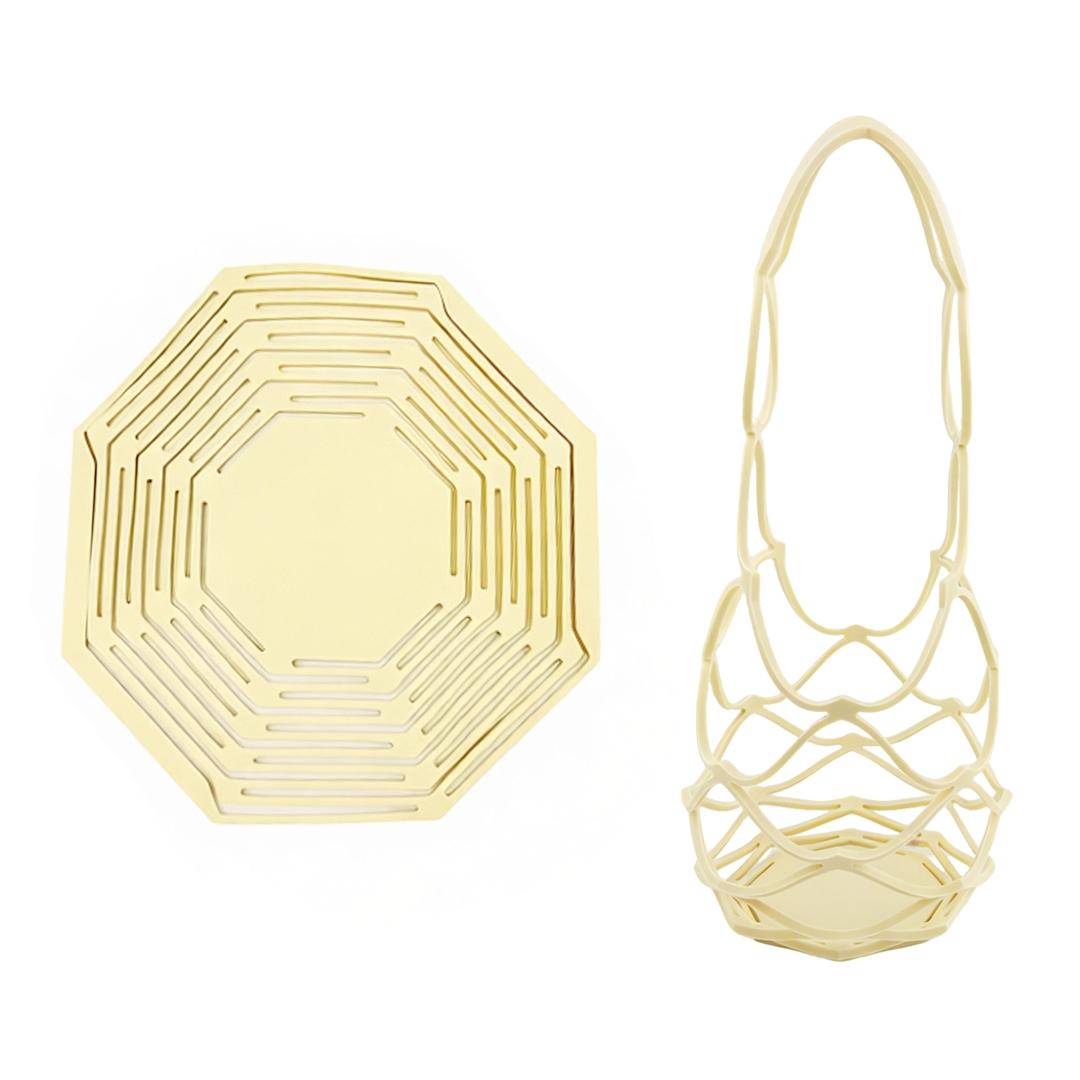 Silicone Trivet Hot Pot Holder Mat, Heat Resistant, Multi Purpose Foldable Basket, Collapsible Colander, Non Slip Dish Drying Spoon