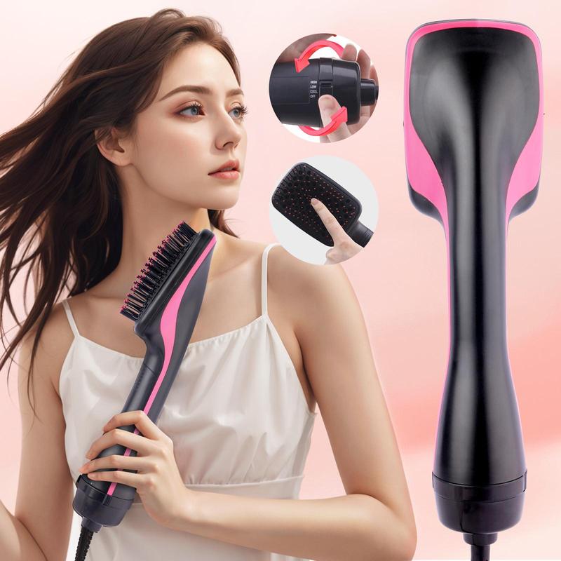 Electric Hair Straightening Brush for Wet & Dry Use, Scalp Massage Function, Styling Comb for Home Use, Us Plug, Compliant Power Cord, Heated Comb Straightener