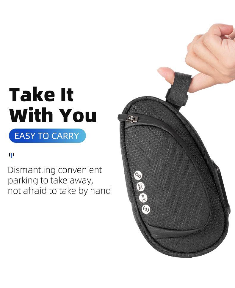 ROCKBROS Bike Saddle Bag Bike Bag Under Seat Bag Bicycle Seat Pack Pouch for Cycling Adjustable Mounting