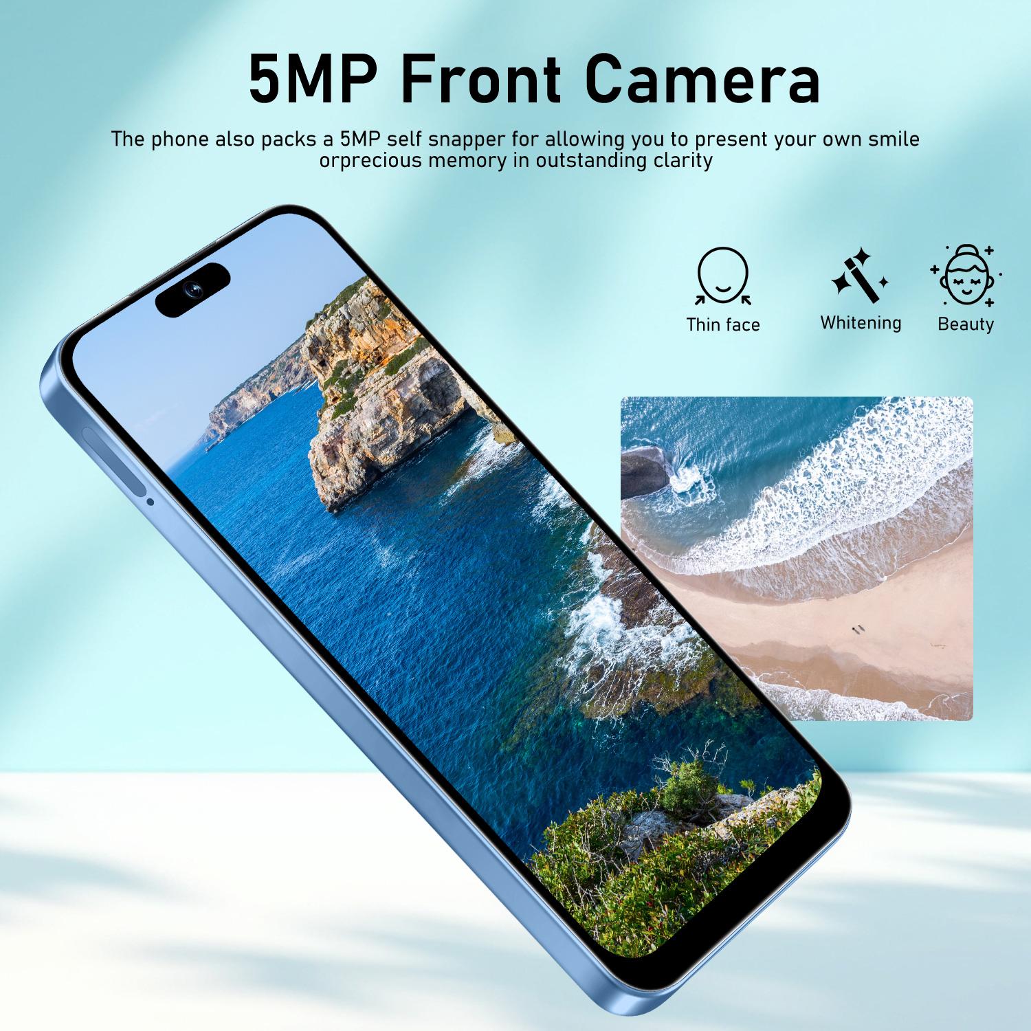 Astarry 16 Pro Max Large Screen Smartphone, 4GB+64GB RAM, Android 10.0, 6.93-Inch Screen, 4100mah Battery, 8-Core Processor, Dual Sim, Fingerprint & Face Unlock, Dual Sim Smartphones