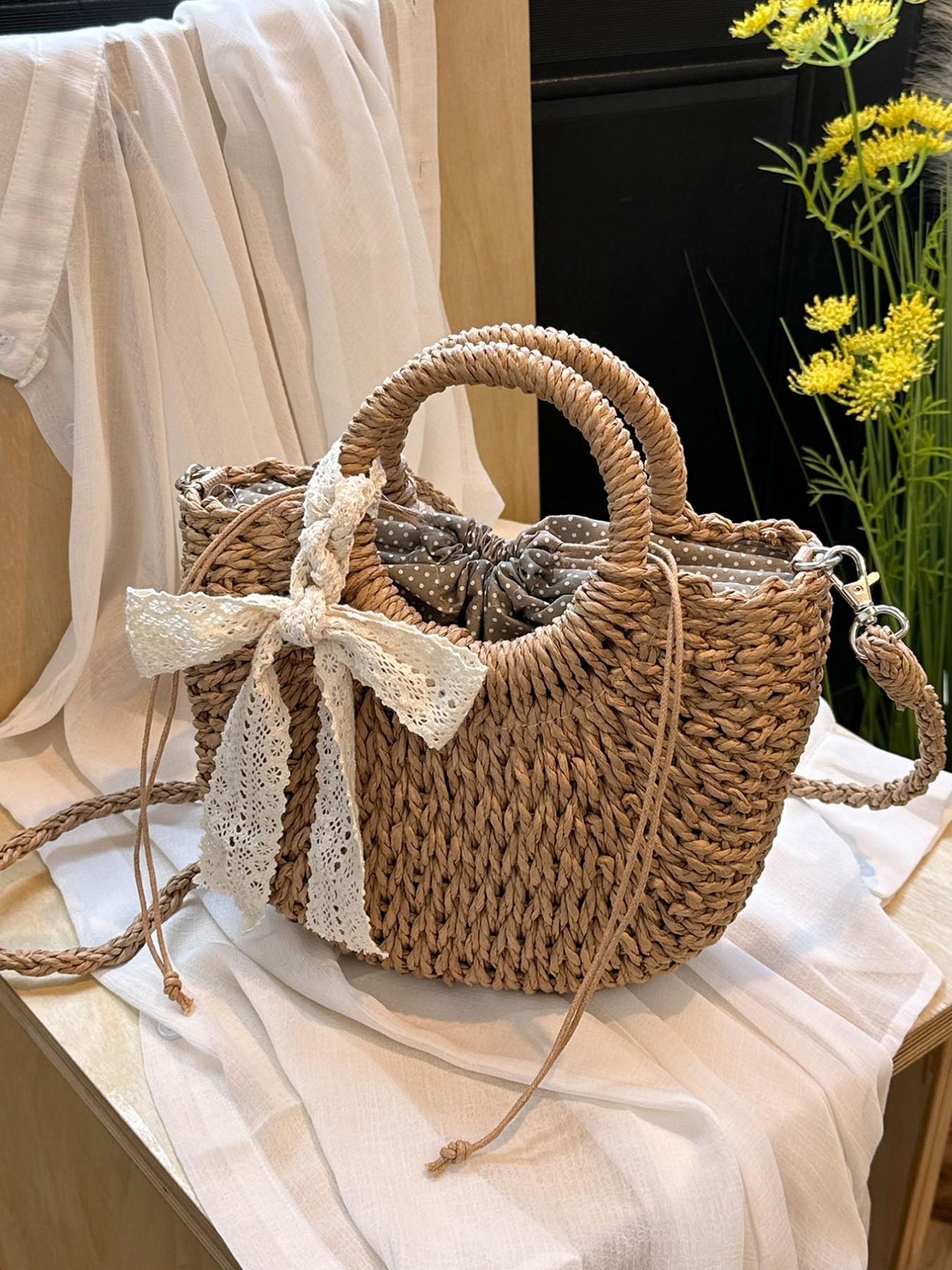 Straw Hobo Crossbody Bag Rattan Beach Purse for Women Vacation Fashion ZAVOOS Straw Crossbody Bag for Women, Handwoven Rattan Beach  main image 3