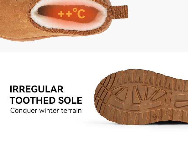 MUSSHOE Women’s Platform Snow Boots Classic Footwear