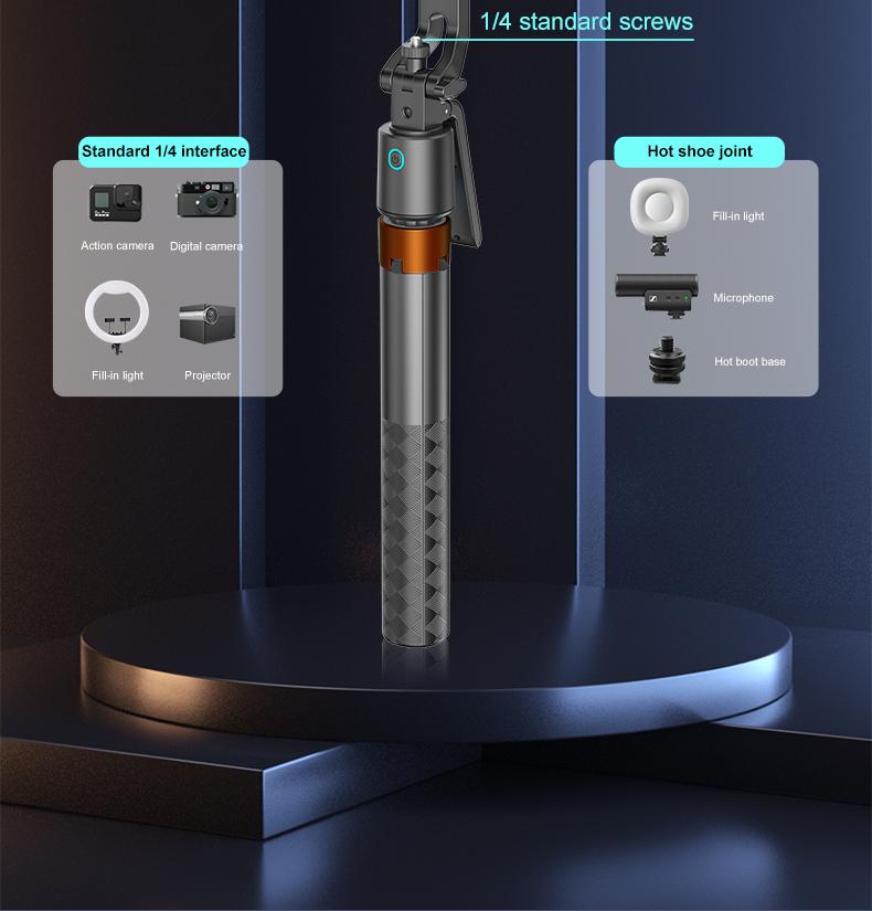 Extendable Selfie Stick Tripod with Remote, Portable Phone Stand for Travel & Vlog, Ideal for Capturing Perfect Shots On-The-Go