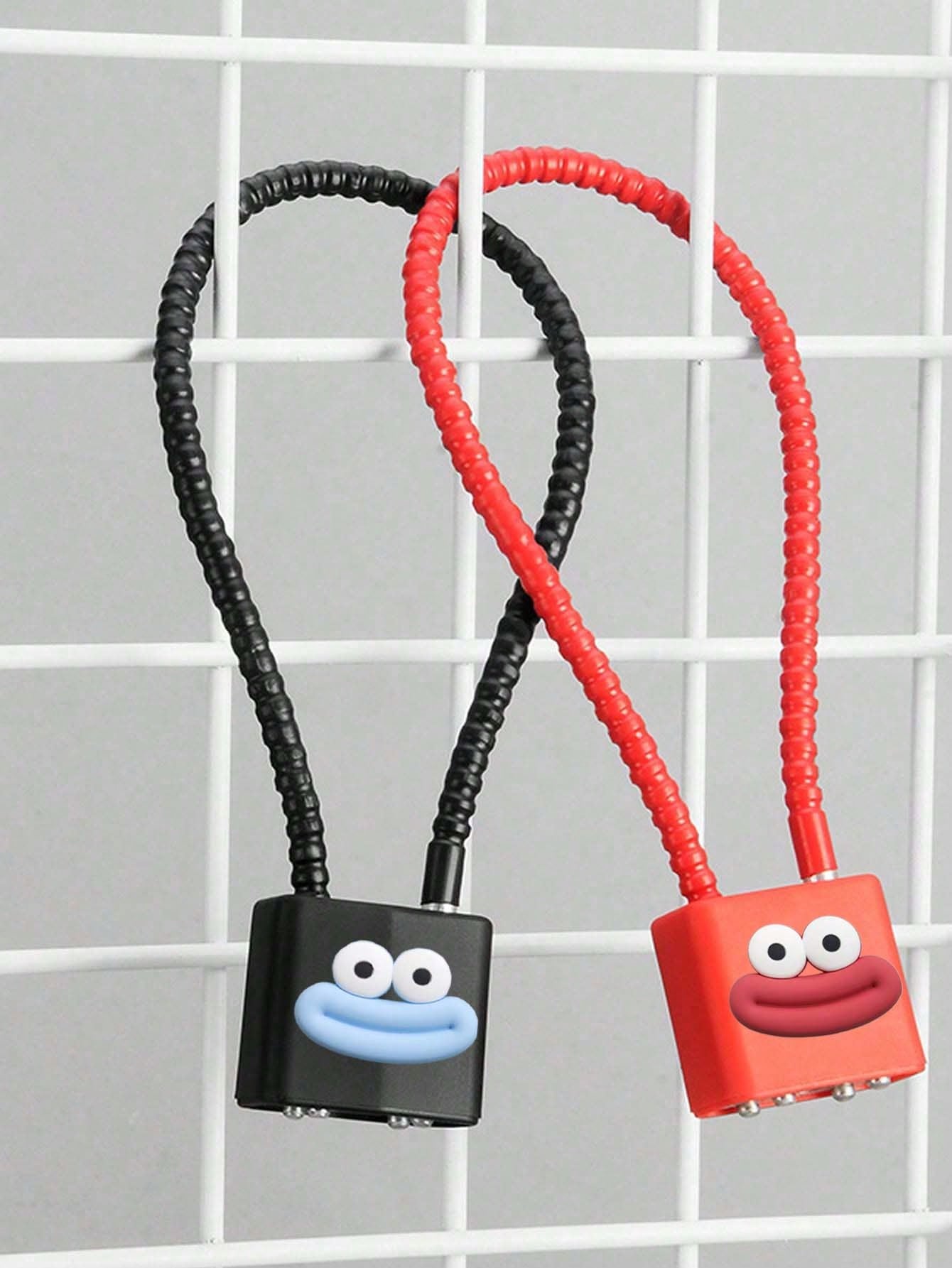 Cute Lips Pattern Cable Stainless Steel Padlock, Mini Anti-Theft Travel Lock for Luggage Backpack Gym Locker Cabinet, Multipurpose Security Lock, Ideal Back to School Travel Birthday Holiday Gift for Students Teachers Friends