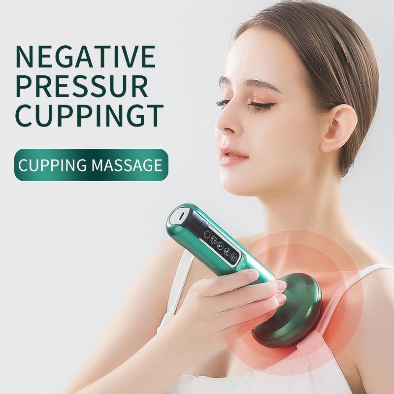 Body Gua Sha Scraping Massager, Cupping Kit for Massage Therapy, Cellulite Massager with 12 Suction Modes, Rechargeable & Cordless