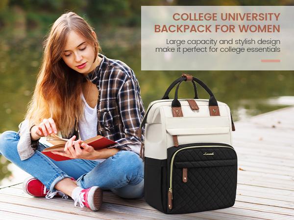 LOVEVOOK TikTokShopBacktoSchool  Laptop Backpack for Women, 15.6'' Waterproof Nurse Bag Teacher Work Backpack Purse for Women, Travel Computer Backpack for College Office Business Ladies