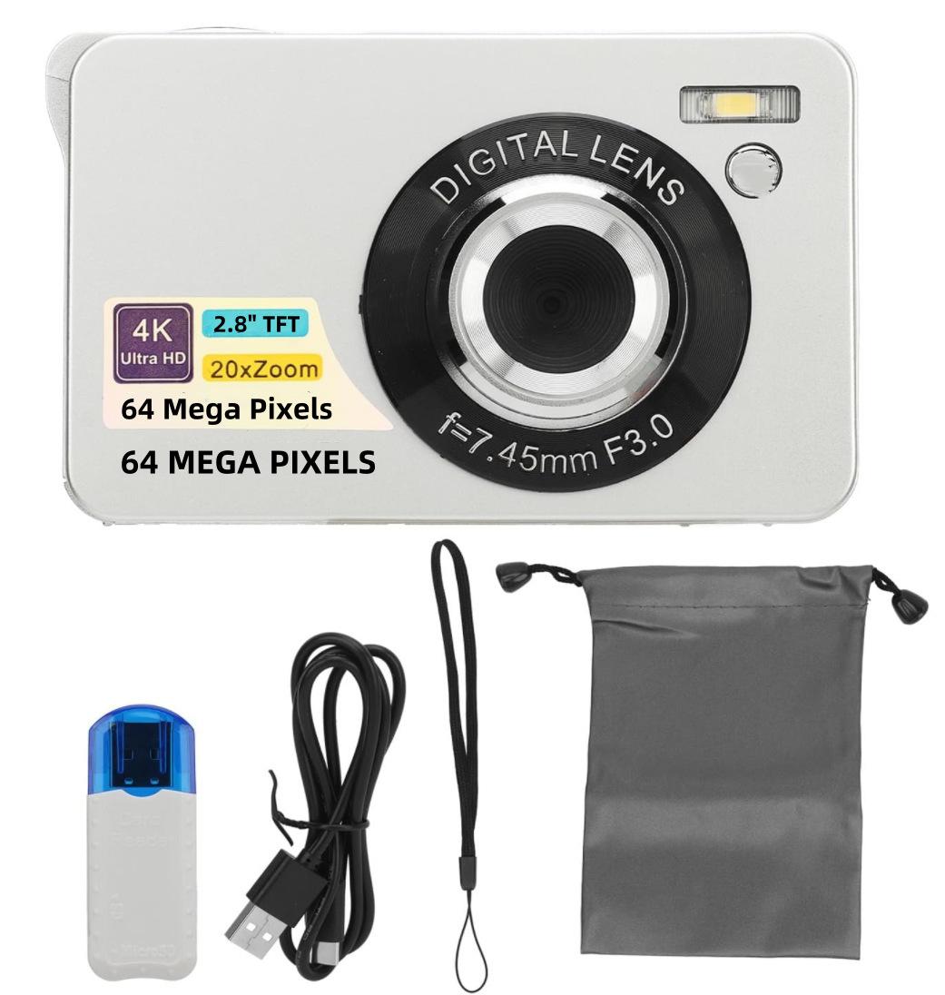 4K English Version 56 Megapixel HD Standard Digital Camera Camcorder for Home Use OLS64M Travel Portable