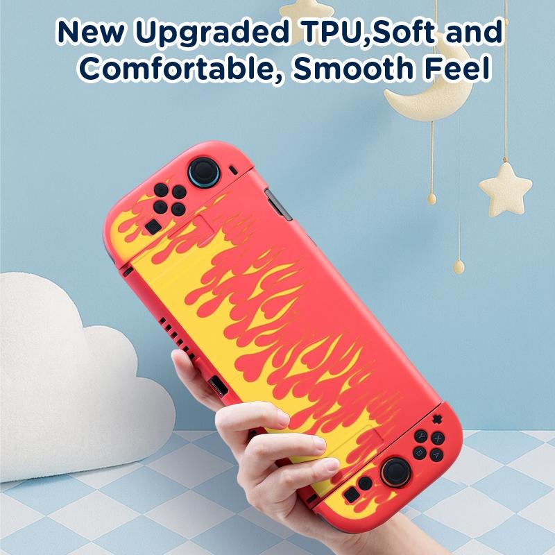 Suitable for Nintendo Switch 2 game console accessories, TPU soft case, comes with 2 thumb joystick caps, Thumbstick grips, drop-proof and scratch-resistant, removable protective cover, 2025 new style, light and soft shell, multiple colors, Christmas/gift