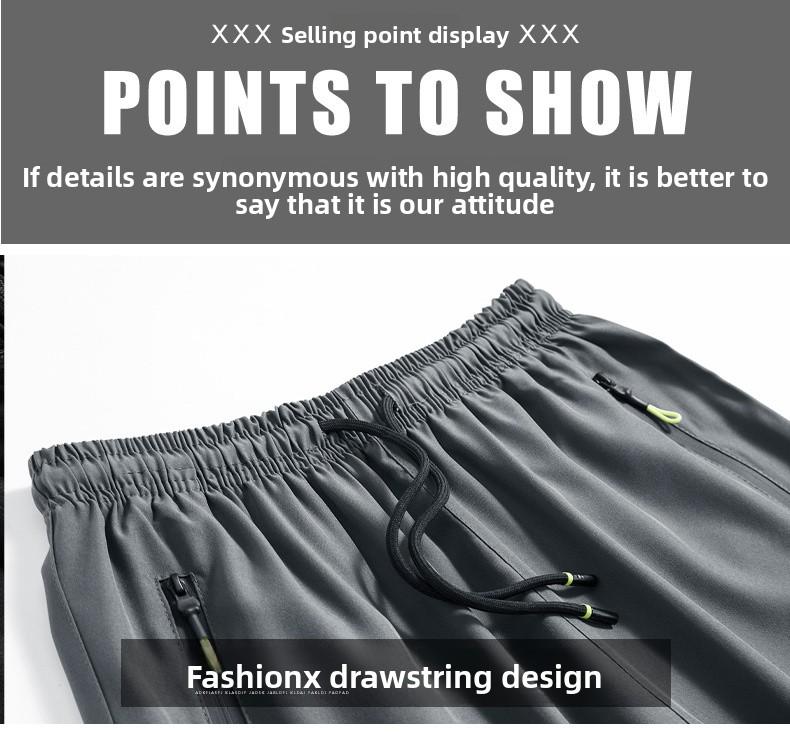 Men's 5-Pack quick drying close fitting sports and leisure gym shorts with breathable bottom, zipper pocket, elastic waistband, multiple sizes, suitable for fitness and outdoor wear