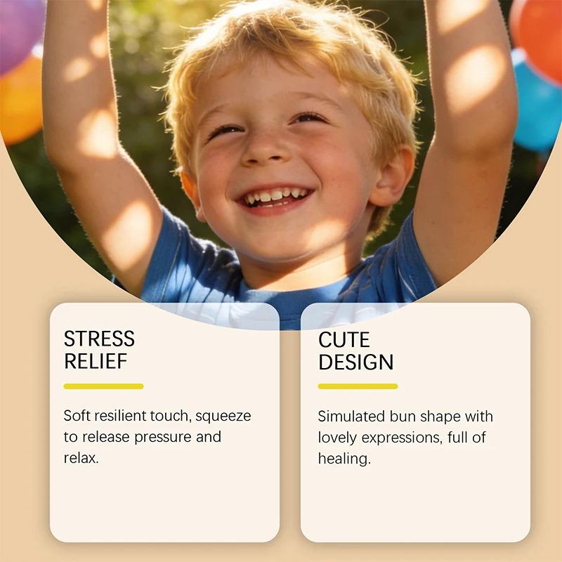 Simulation Flash Dumpling Pressure Ball Slow Rebound Soft Pinch Decompression Office Home Decorat Children Adults Birthday Gifts