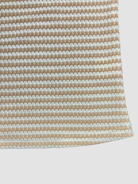 Women's Striped Print Crew Neck Tee, Casual Slim-fitting Cap  Sleeve T-shirt, Ladies Summer Clothes for Daily Wear, Top