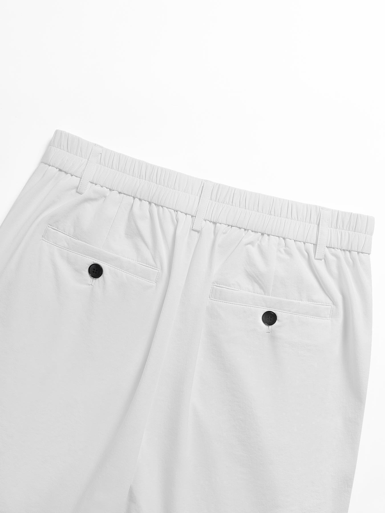 Men's Casual Solid Color Dress Pants Formal, Button Elastic Waist Fall Pants, Business Long Pants for Spring Summer Office Wear Club Wear Going Out Party