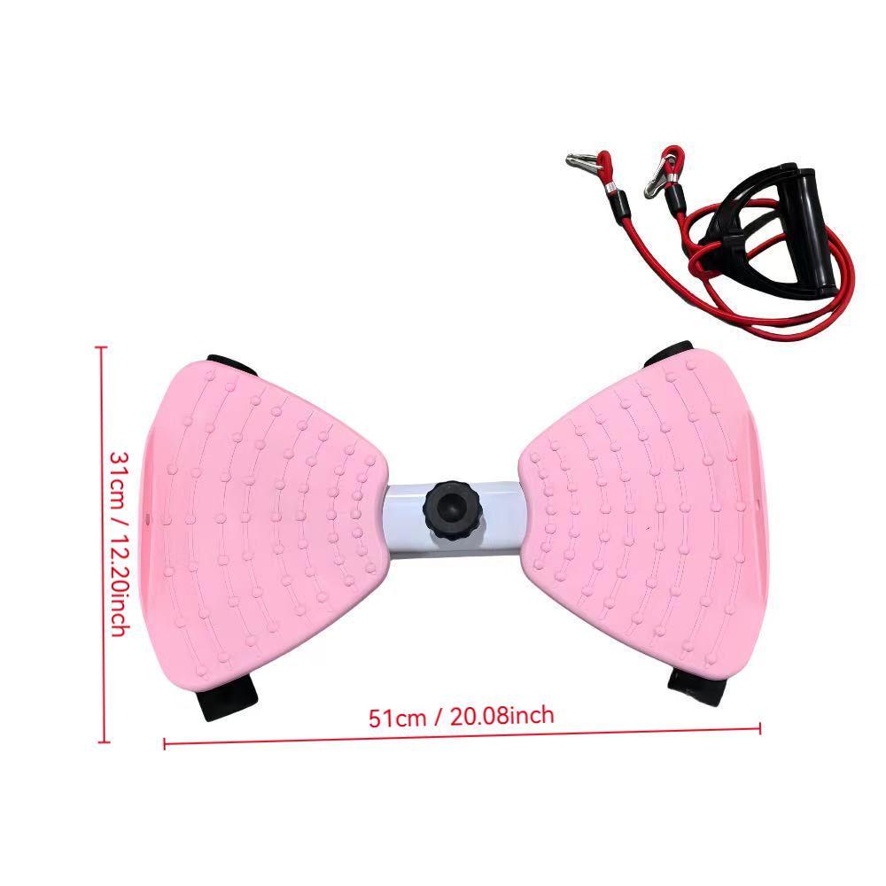 Waist Twister Machine with Resistance Bands, 300 lbs Capacity Noiseless Ab Board for Home Gym, Full Body Workout Equipment for Men & Women, Core Strengthening and Cardio. ab machine exercise twist board Adjustable Stepper Pedal Exerciser