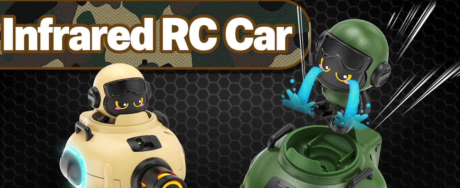 Remote Control Battle Tanks Set, Stable Control, Simulated Shooting, Sound Effects, Unisex, Kids Birthday Party Gift, Requires Aa Batteries