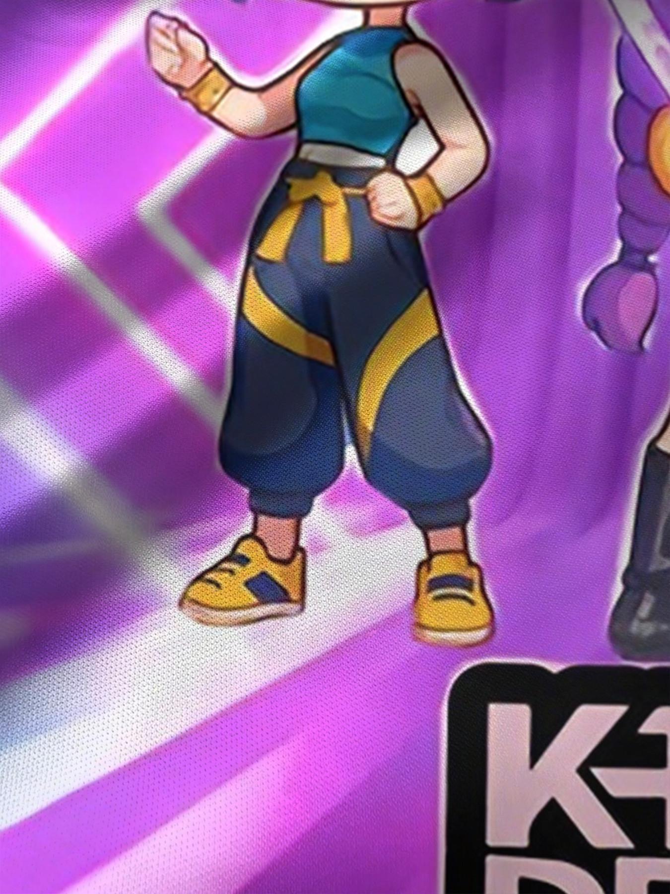 Girls' 3D Short Sleeve Dress, K-Pop Demon Hunters Full Print Summer Dress, Perfect for Parties, Festivals, Gifts, Birthday Presents