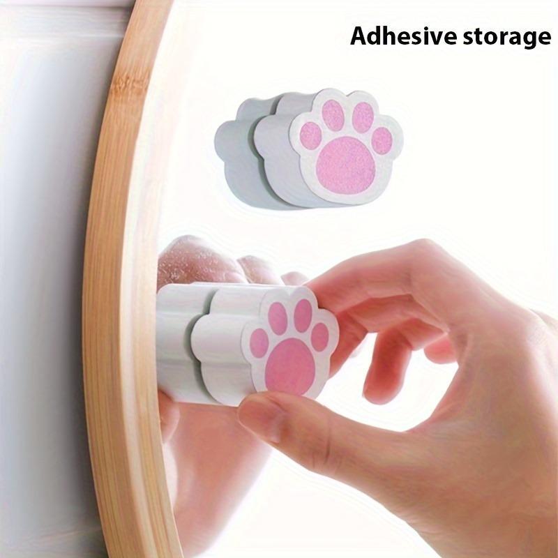 2pcs，Mirror wiping, bathroom glass surface cleaning, watermark removal, faucet cleaning, cat claw cleaning, sponge wiping