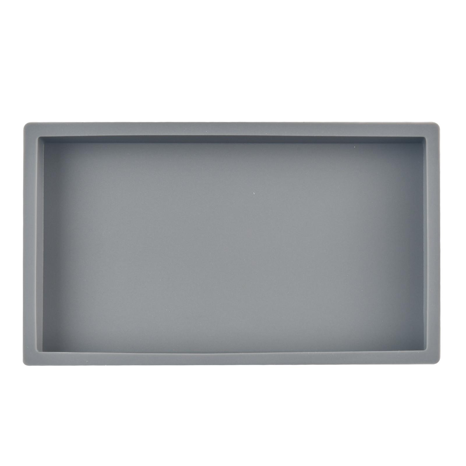 1-Piece Rectangular Silicone Tray with Marble Pattern Bathroom Tray Suitable for Vanity, Dining Table, Kitchen Bathroom Accessories, Perfume, Cosmetics, Bathroom Decor Supplies